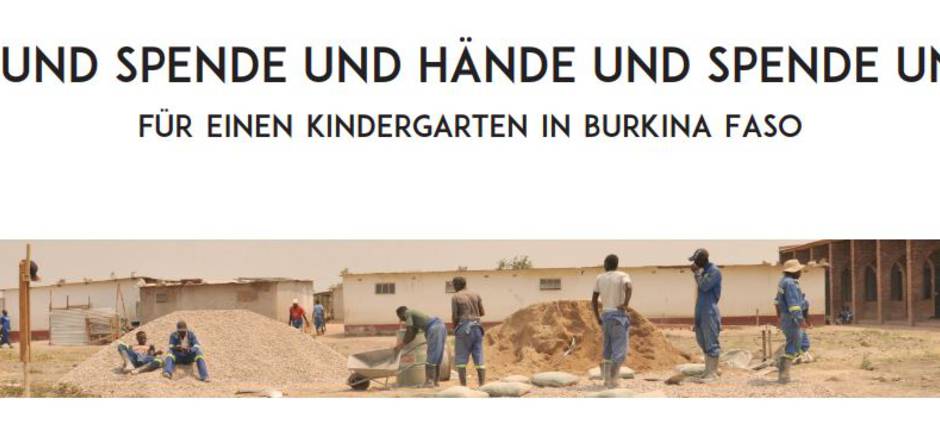 Kindergartenbau in Burkina Faso